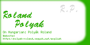 roland polyak business card